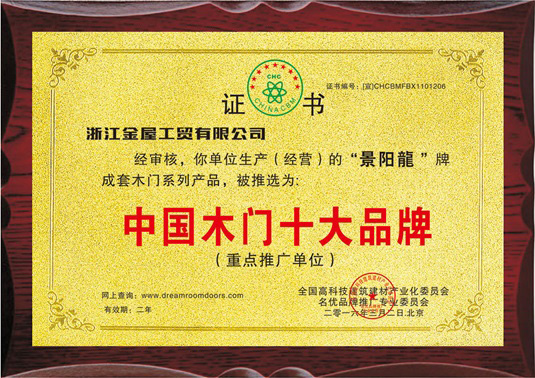 中国木门十大品牌